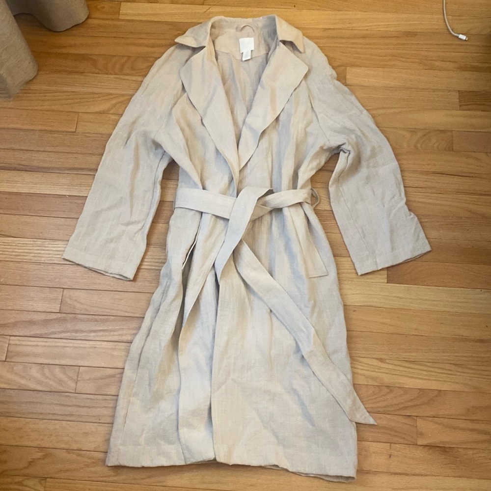 Linen trenchcoat
